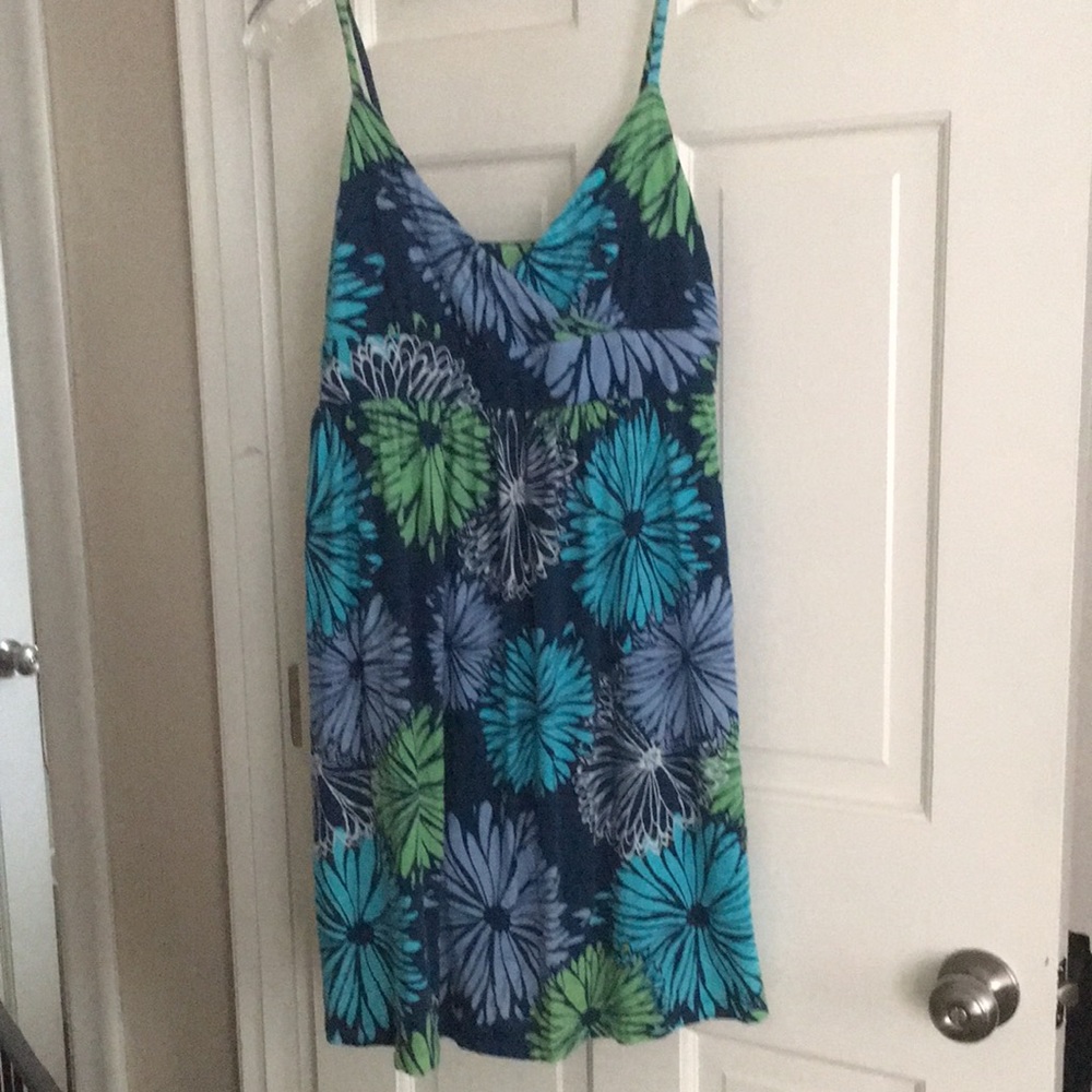 Old Navy Summer Dress Blue Floral